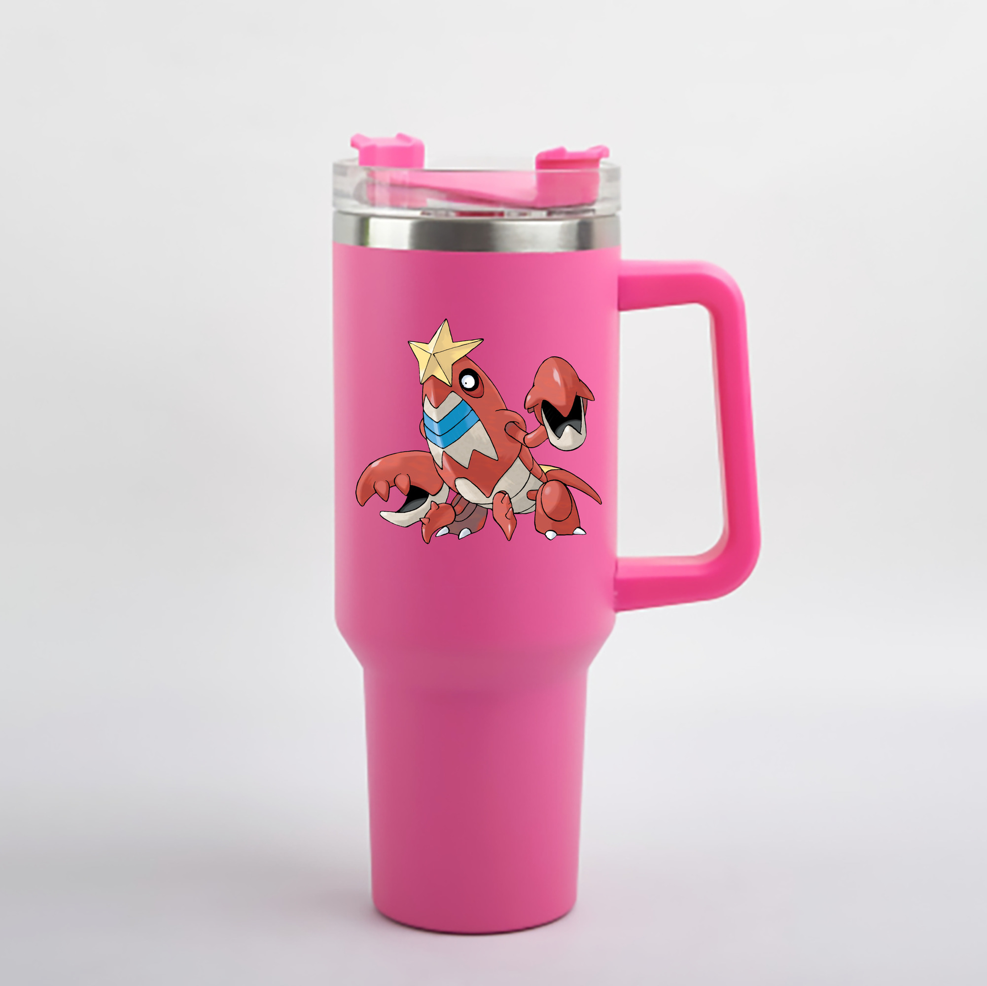 （画像用） ポケットモンスター Pokémon 1200mL車用タンブラー - クリスタルステッカー（プラスチックストロー付き）